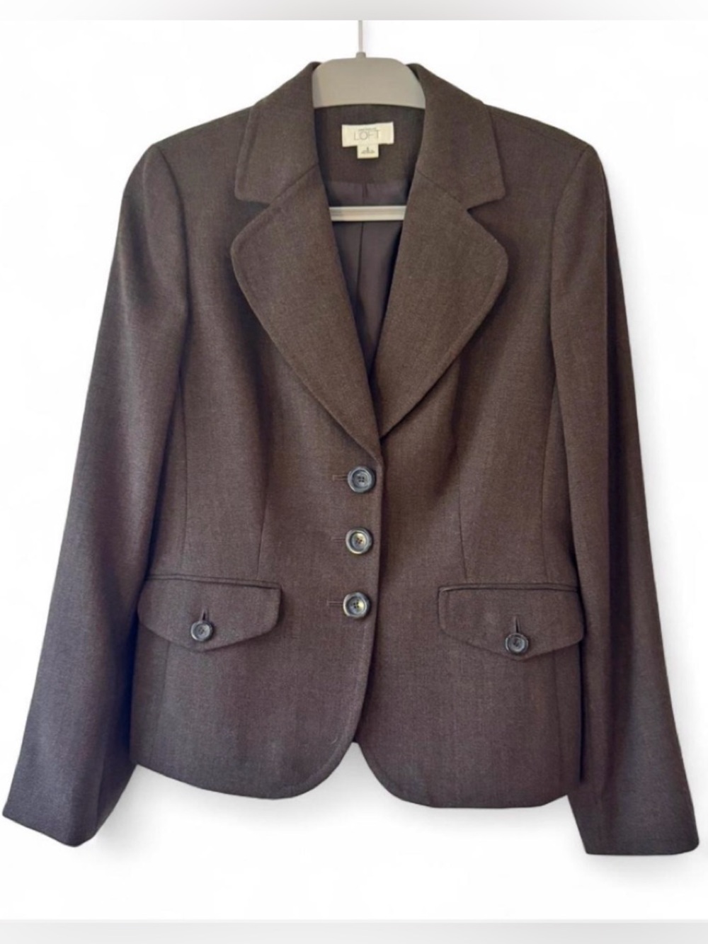 LOFT 100% Wool Classic Woven Blazer